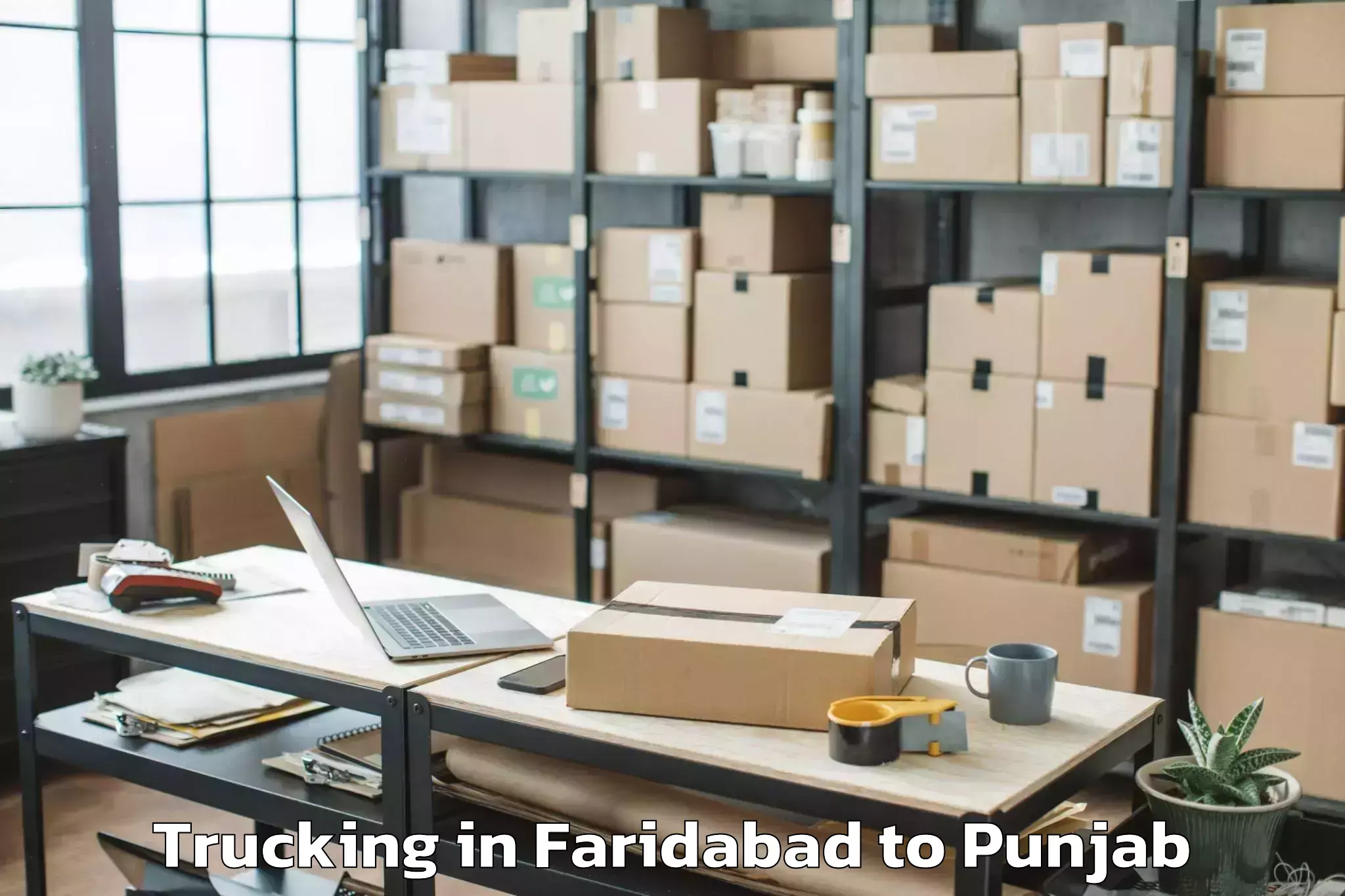 Faridabad to Bhadaur Trucking